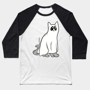 Ghost cat Baseball T-Shirt